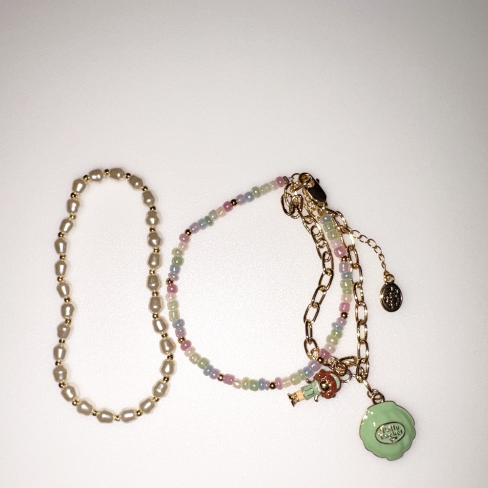 Polly Pocket 2 Row Charm Bracelet